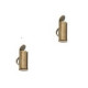 Slide end tubes 10mm - Antique bronze